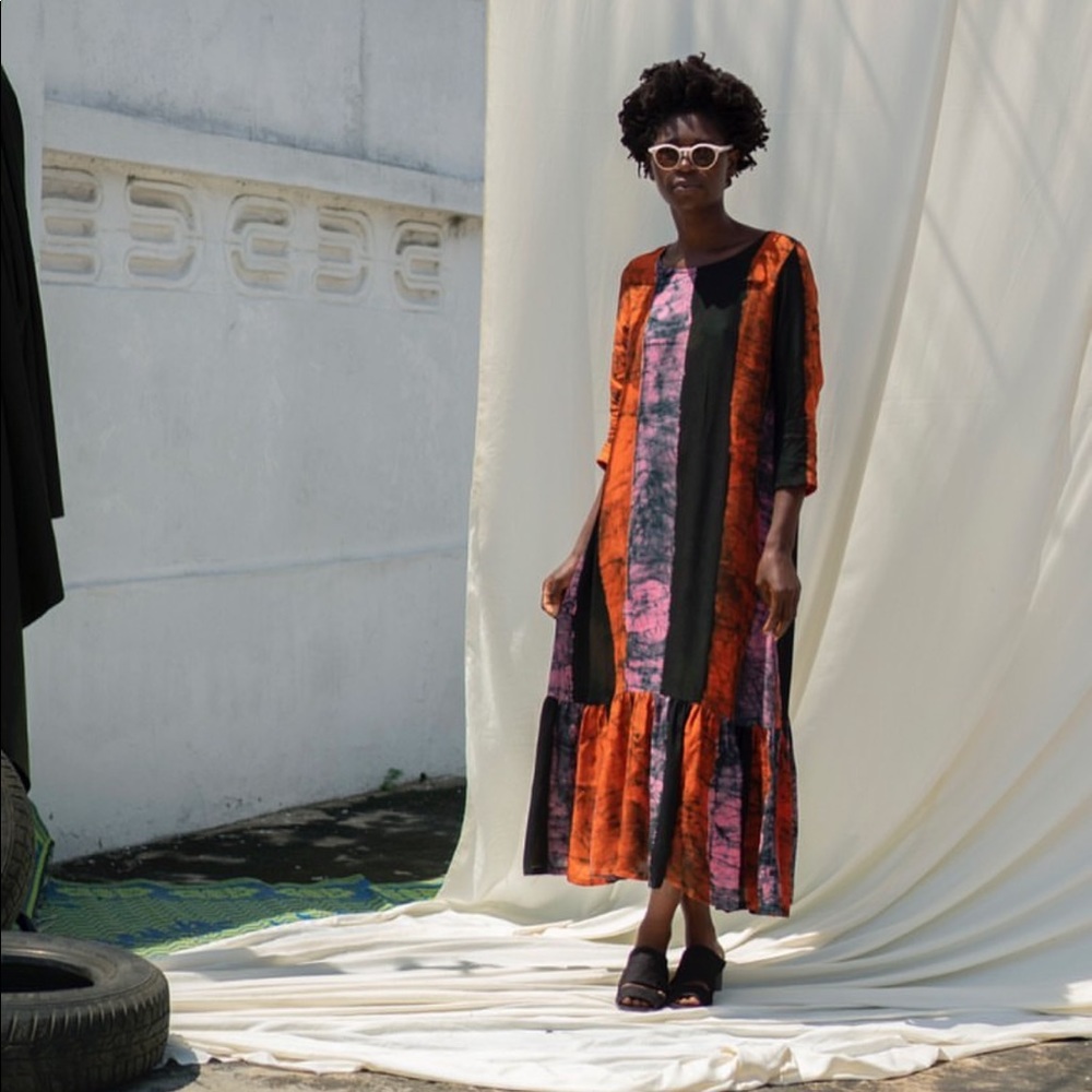 OSEI-DURO Versus dress in Carmine- L